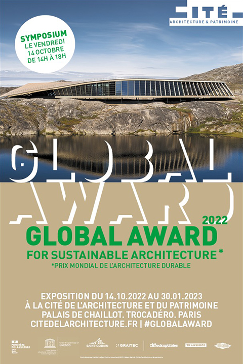 Global Award for Sustainable Architecture 2022 à la Cité de l'Architecture & du Patrimoine