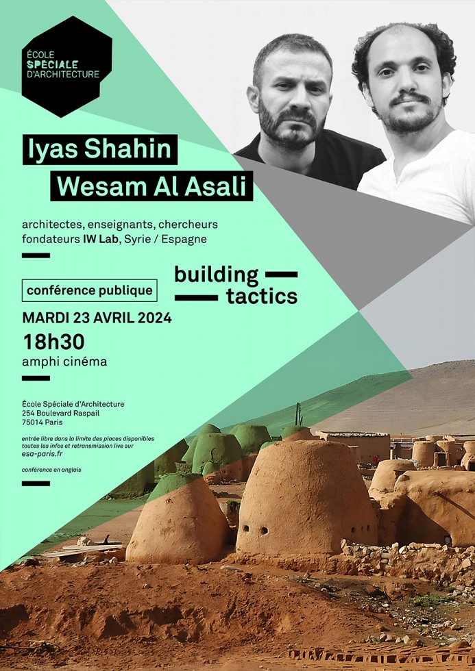 Conférence des architectes Iyas Shahin et Wesam Al Asali à l'ESA