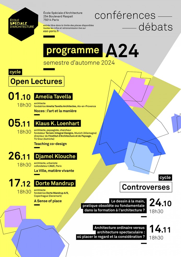 Programme conférences / débats semestre d'Automne 2024